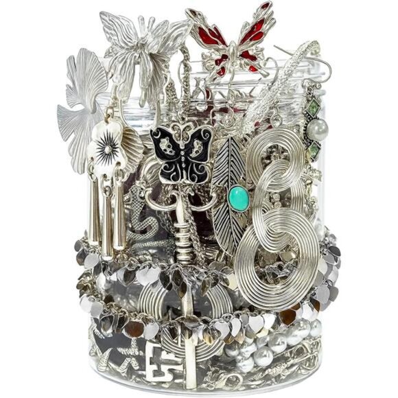 Mystery Jewelry Jar Bundle - 40-45 Piece Surprise Jewelry Box for Women